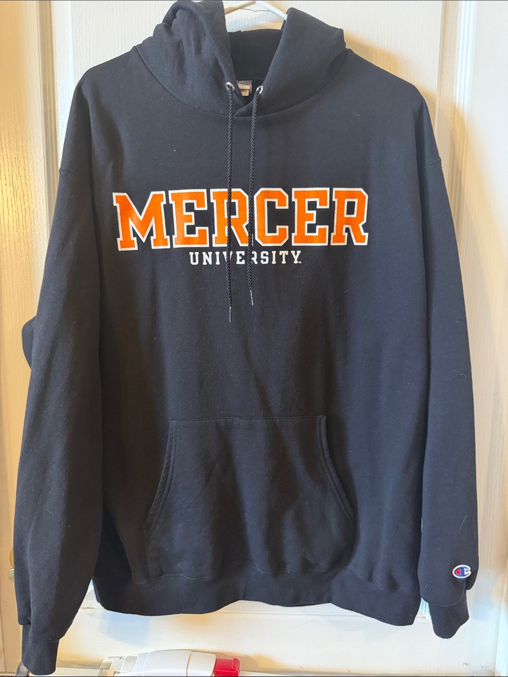Champion Mercer University Black Pullover HoodieXL
